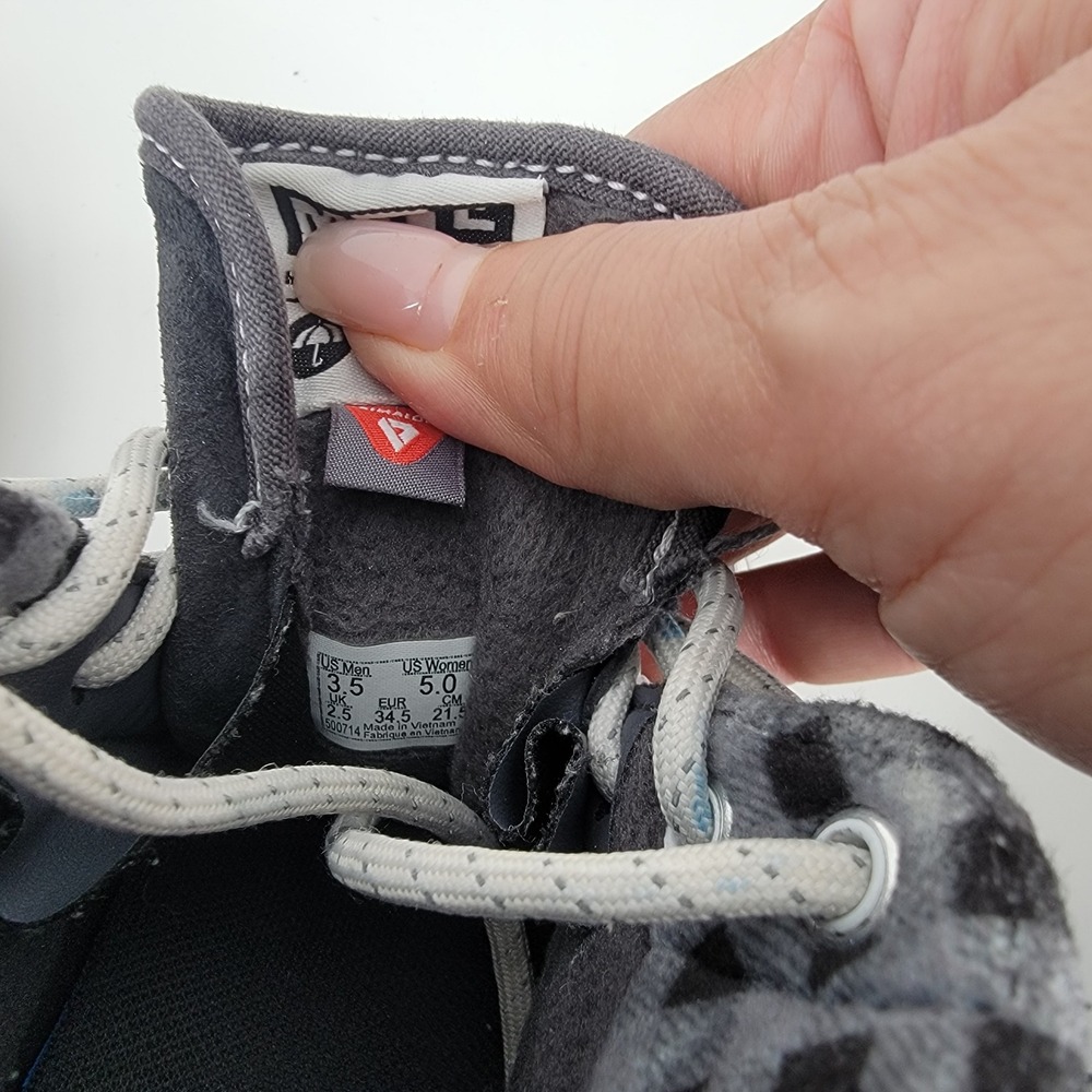 Vans Sk8-Hi MTE-1 Sneakers Mens 3.5 Womens 5 Grey Plaid Suede Weatherproof - Picture 7 of 7